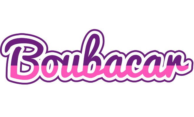 Boubacar cheerful logo