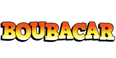 Boubacar sunset logo