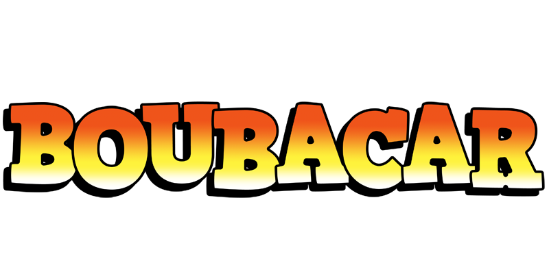 Boubacar sunset logo
