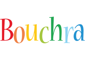 Bouchra birthday logo