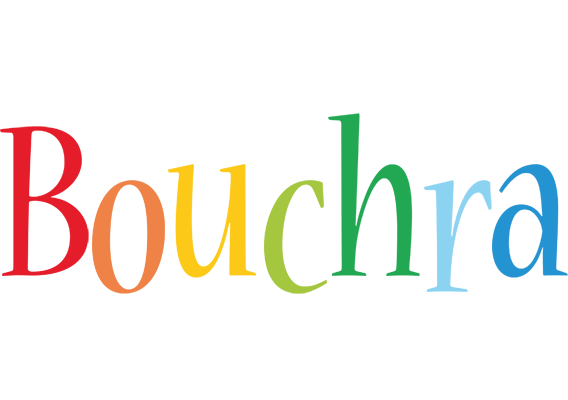 Bouchra birthday logo
