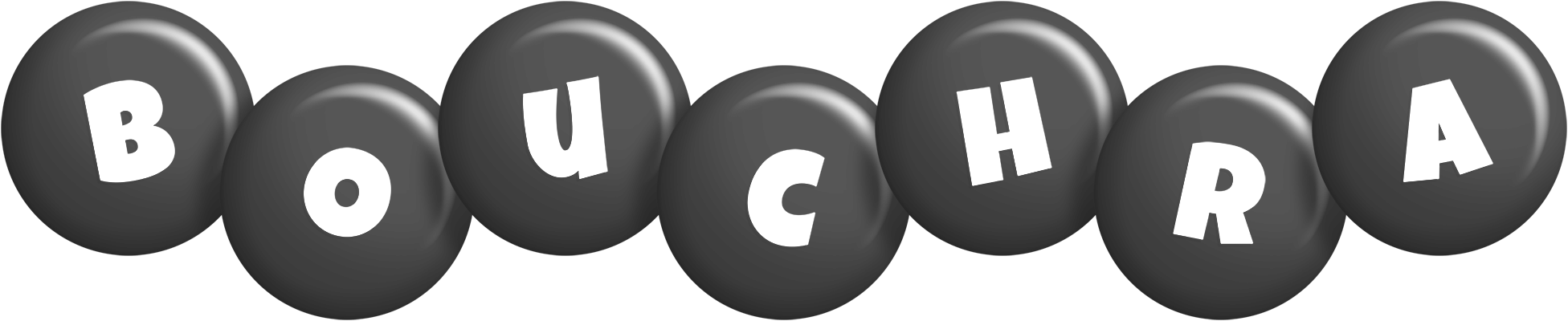 Bouchra candy-black logo