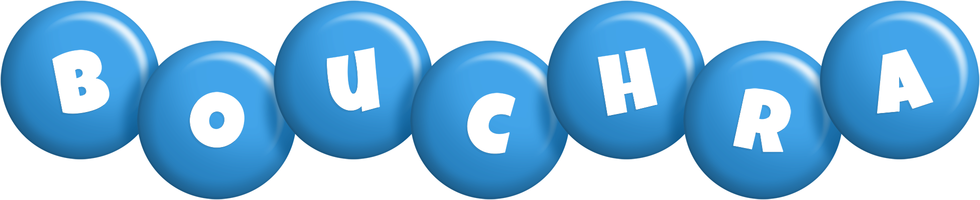 Bouchra candy-blue logo