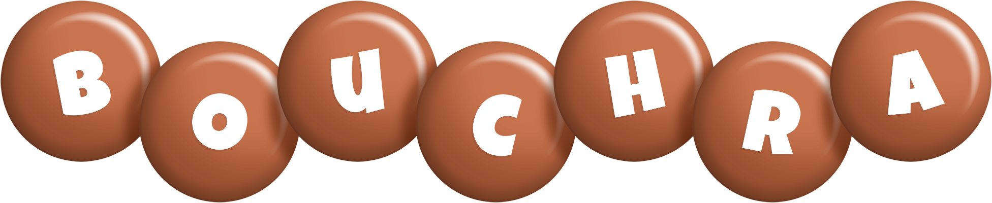 Bouchra candy-brown logo