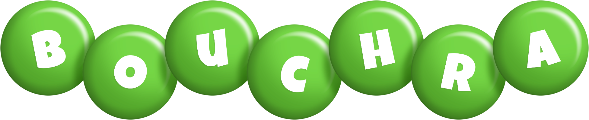 Bouchra candy-green logo