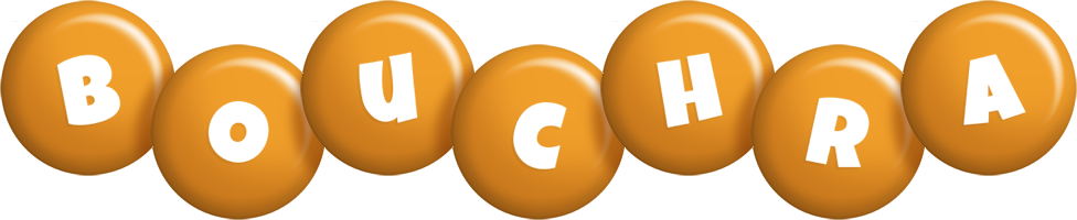 Bouchra candy-orange logo