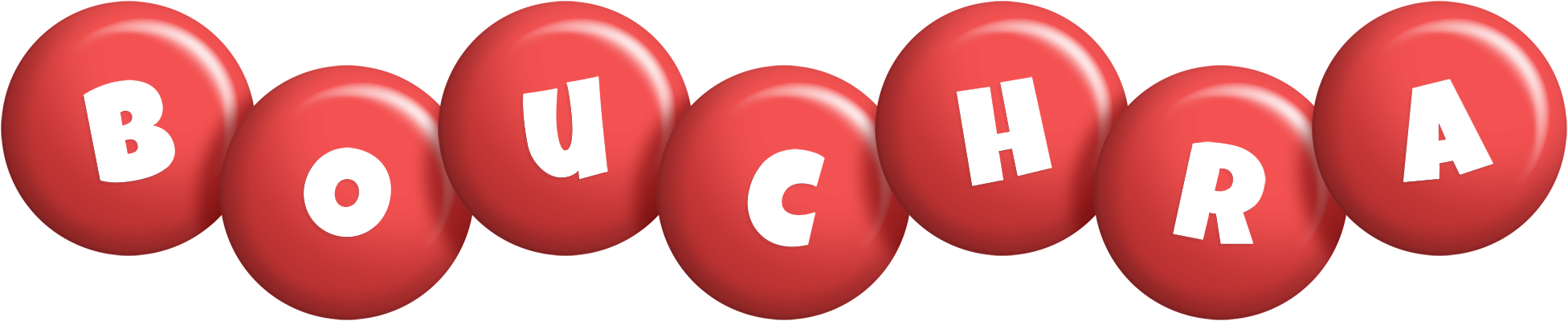 Bouchra candy-red logo