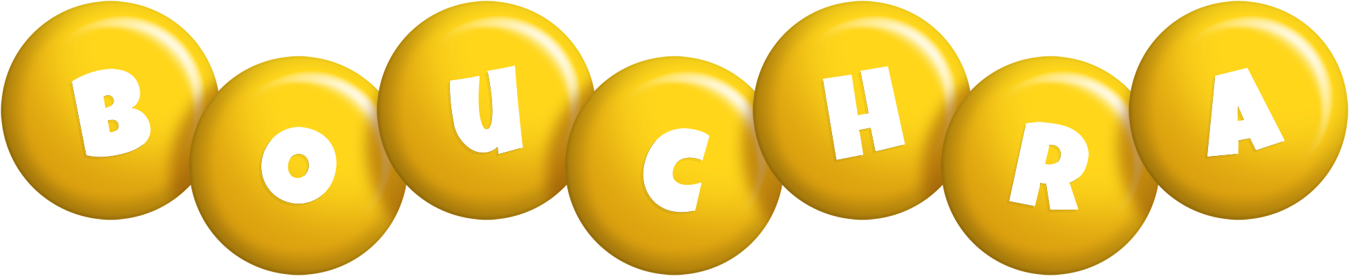 Bouchra candy-yellow logo