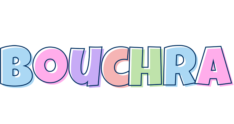 Bouchra pastel logo