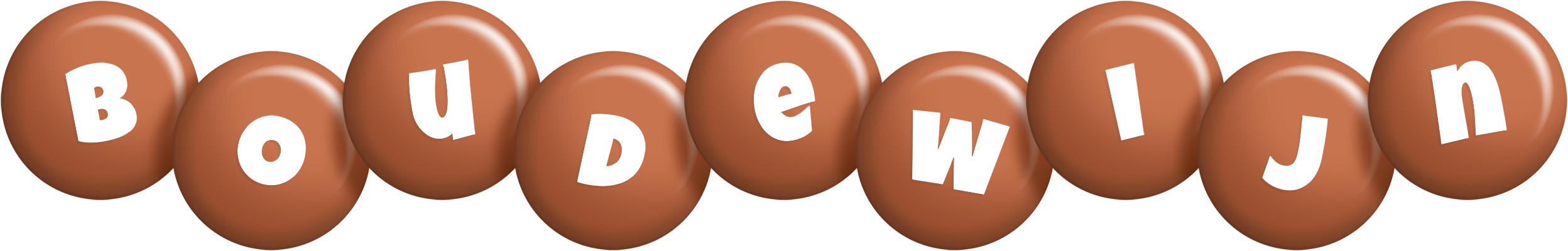 Boudewijn candy-brown logo