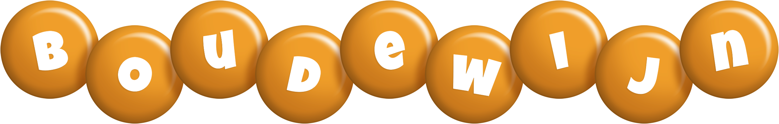 Boudewijn candy-orange logo