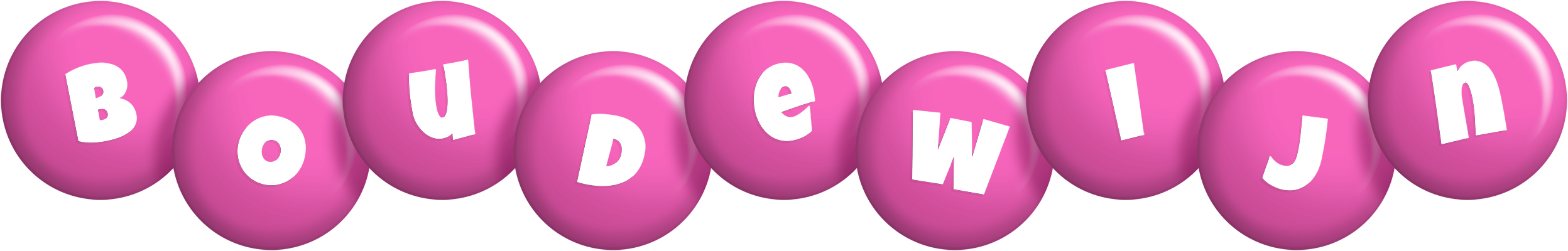 Boudewijn candy-pink logo