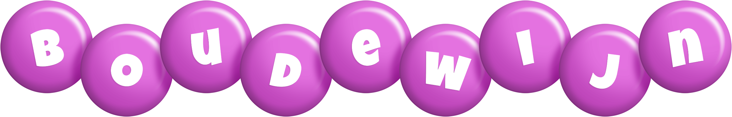 Boudewijn candy-purple logo
