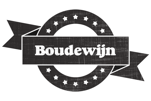 Boudewijn grunge logo