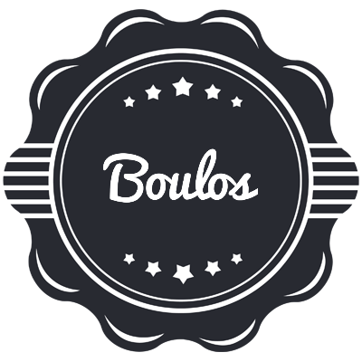 Boulos badge logo