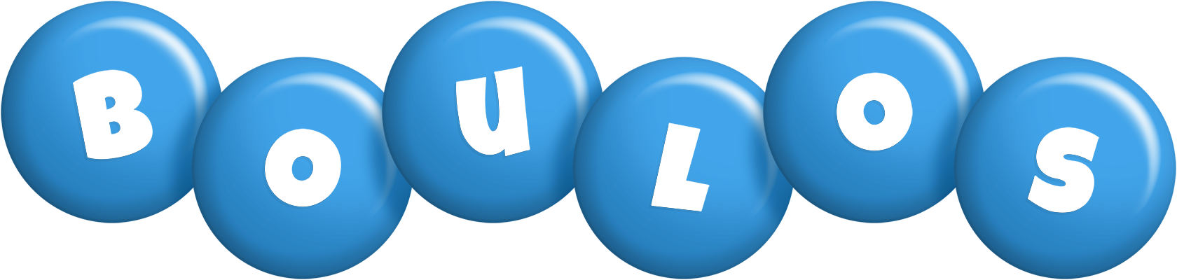 Boulos candy-blue logo
