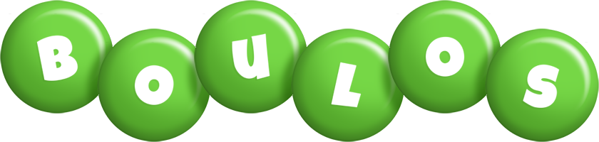 Boulos candy-green logo