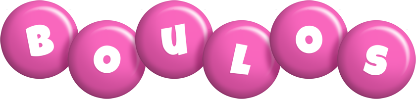 Boulos candy-pink logo