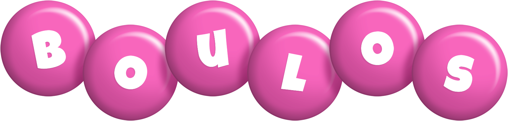 Boulos candy-pink logo