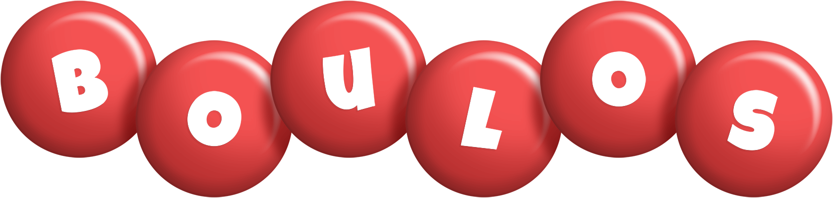 Boulos candy-red logo