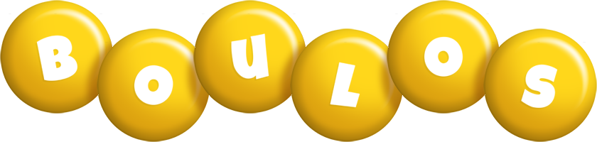 Boulos candy-yellow logo