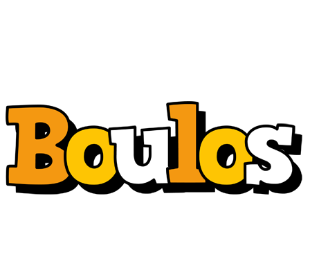 Boulos cartoon logo