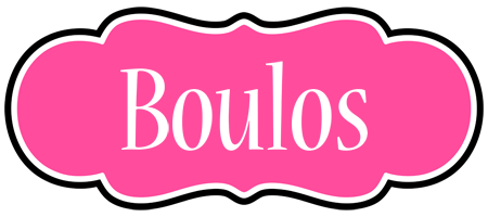 Boulos invitation logo