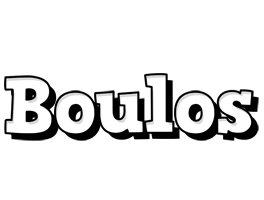 Boulos snowing logo