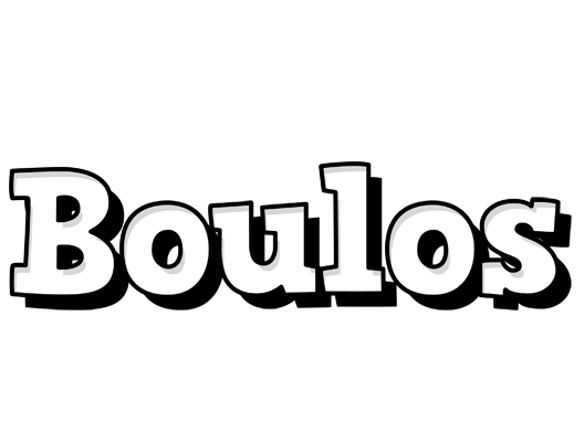 Boulos snowing logo
