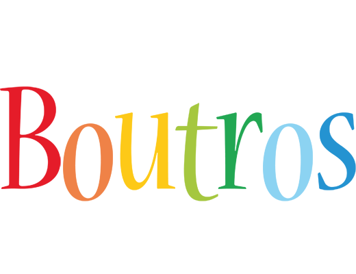 Boutros birthday logo
