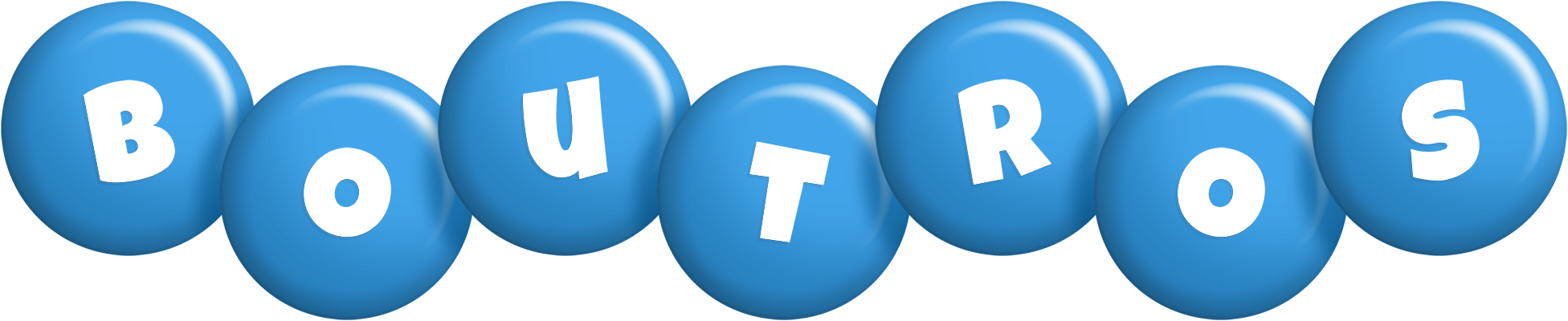 Boutros candy-blue logo