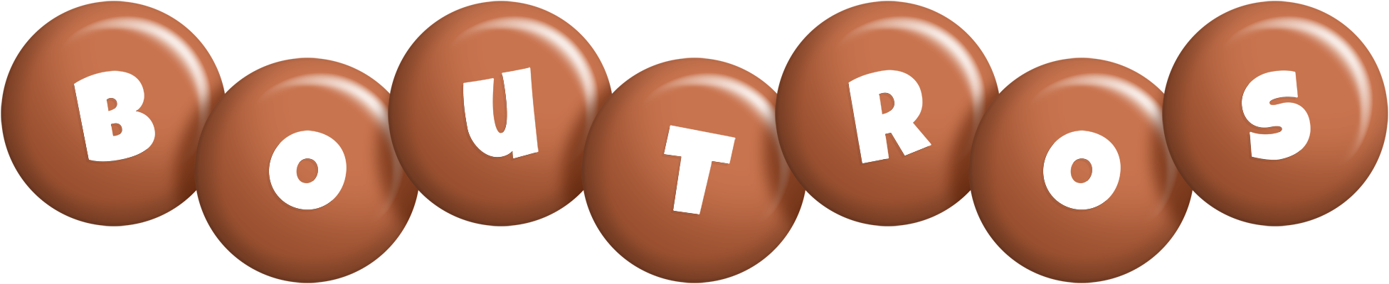 Boutros candy-brown logo