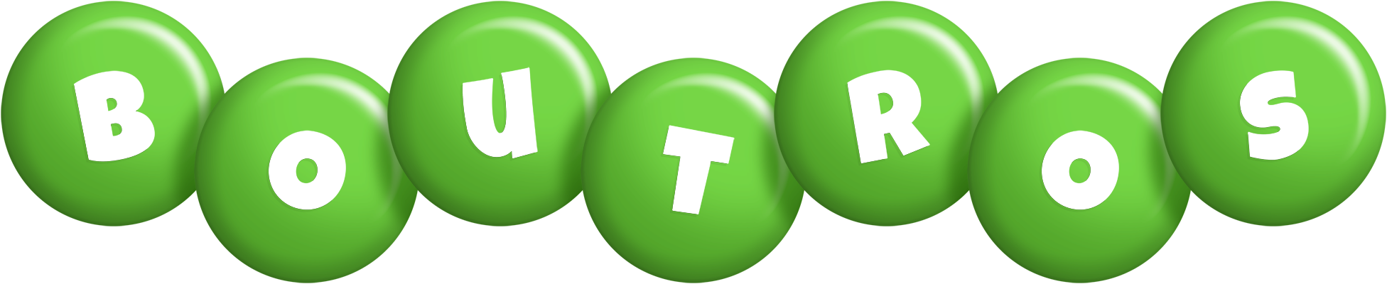 Boutros candy-green logo