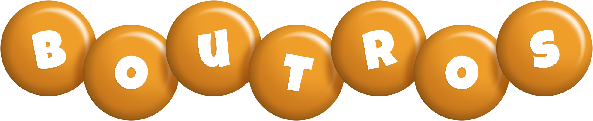 Boutros candy-orange logo