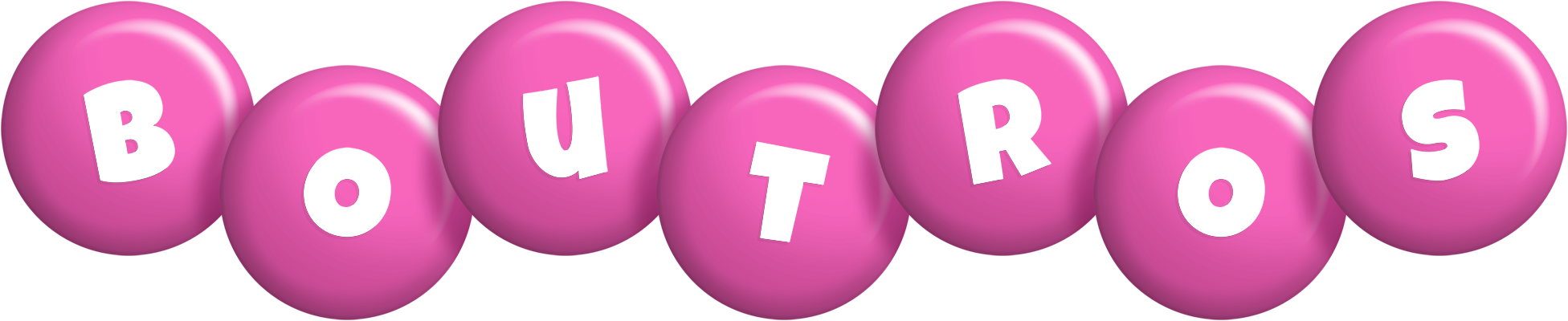 Boutros candy-pink logo