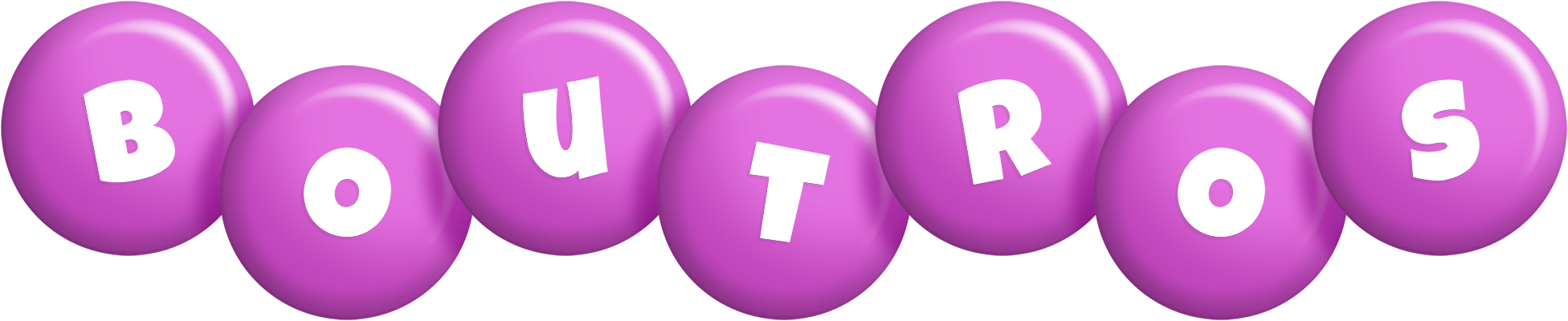 Boutros candy-purple logo