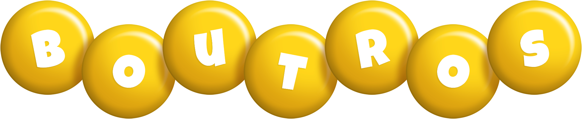 Boutros candy-yellow logo