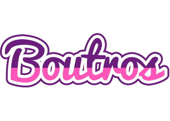 Boutros cheerful logo