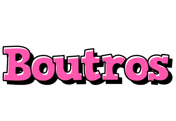 Boutros girlish logo