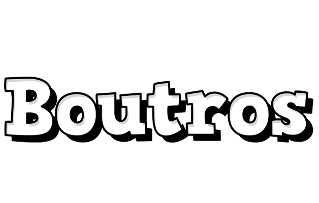 Boutros snowing logo
