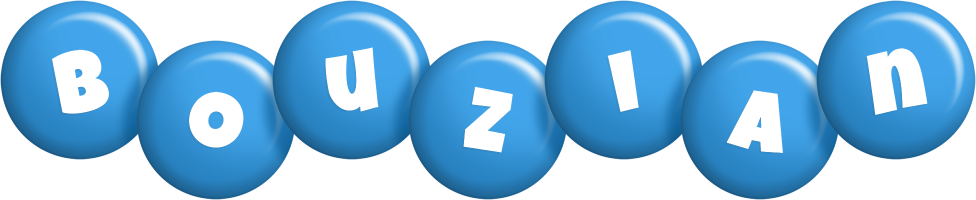 Bouzian candy-blue logo