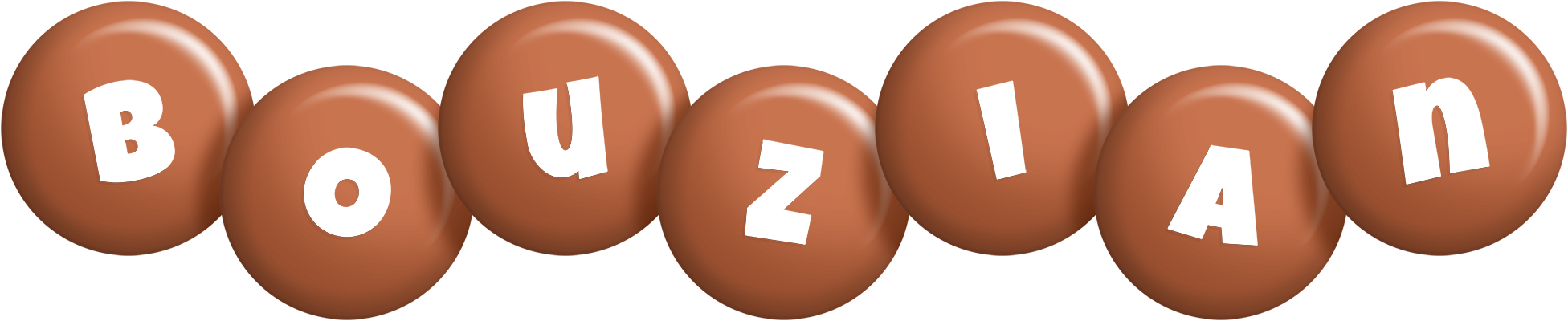Bouzian candy-brown logo