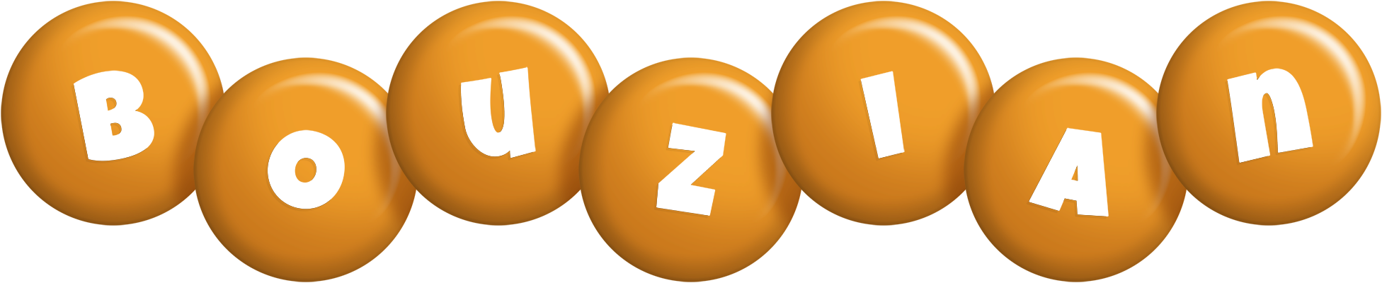 Bouzian candy-orange logo