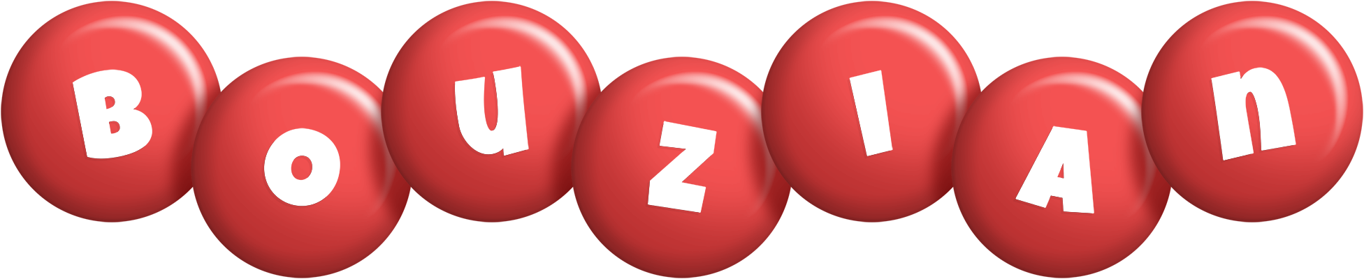 Bouzian candy-red logo