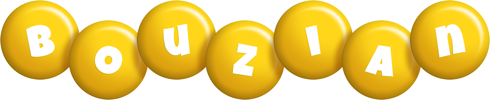 Bouzian candy-yellow logo