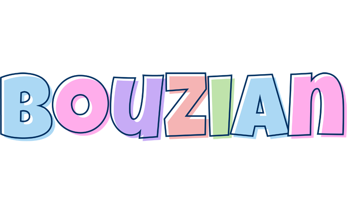 Bouzian pastel logo