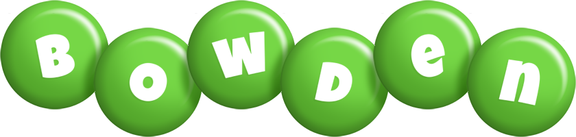 Bowden candy-green logo