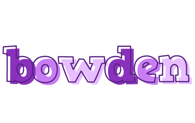 Bowden sensual logo