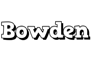 Bowden snowing logo