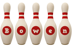 Bowen bowling-pin logo